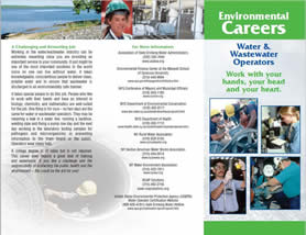 Environmental Careers Water & Wastewater Operators - Work with your hands, your head, and your heart.